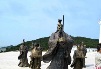 廊坊中领雕塑——汉武帝刘彻祭天情景雕塑