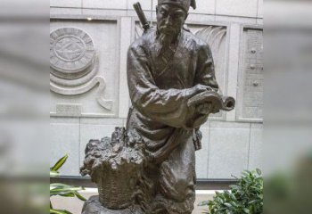 廊坊中领雕塑自主研发了高雅李时珍铜雕，它以历…
