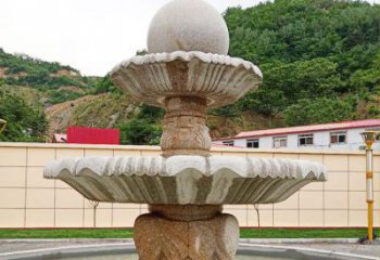 廊坊精致莲花石雕喷泉，添点艺术气息