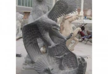 廊坊中领雕塑推出的石雕老鹰是一款充满生机与力…