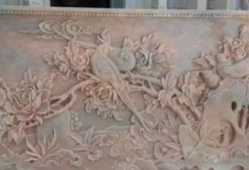 廊坊美轮美奂的牡丹花石浮雕