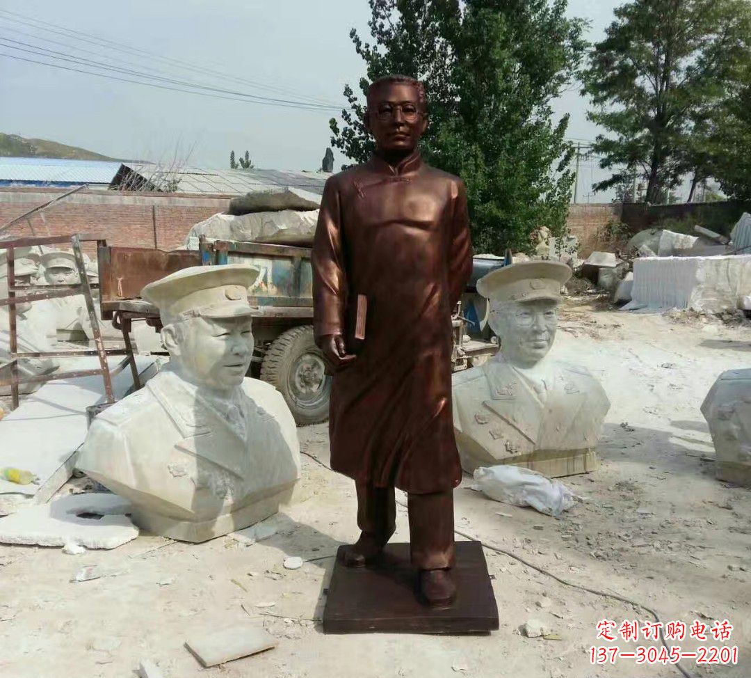 廊坊匠心精神打造经典陶行知雕塑