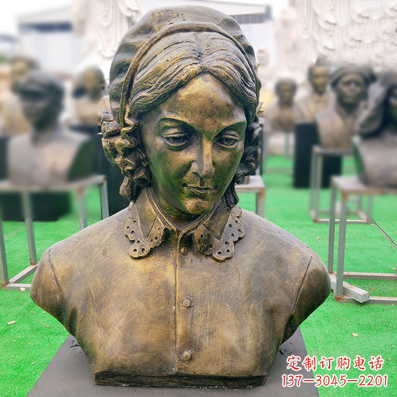 廊坊南丁格尔纯铜头像雕像——传承慈善精神