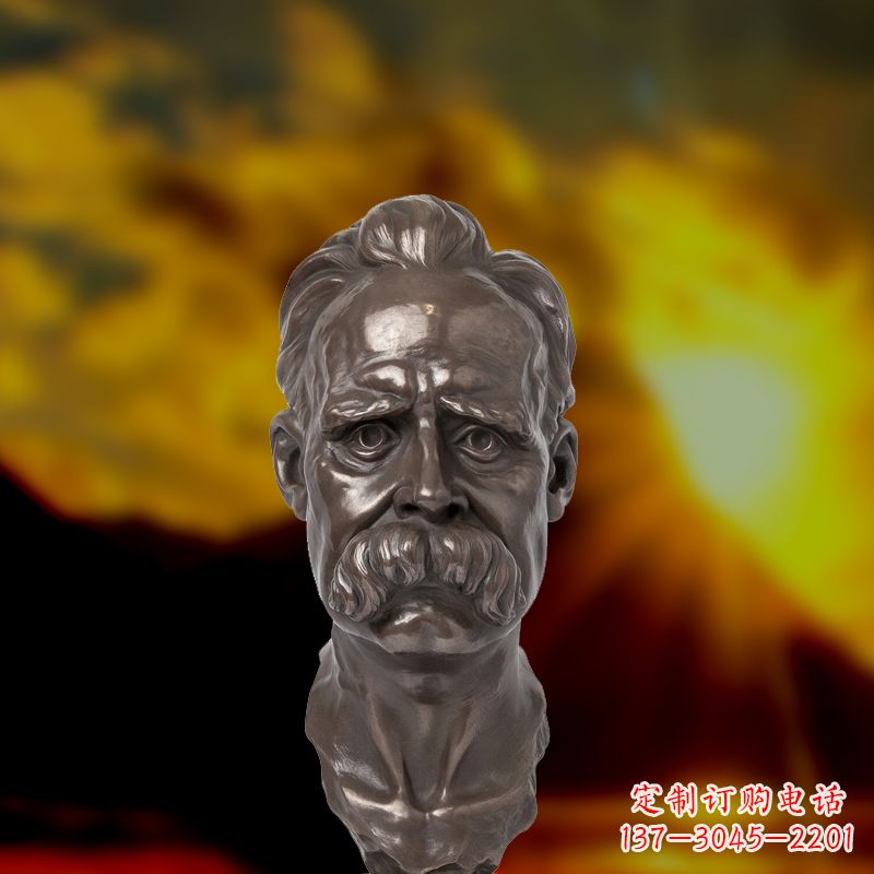 廊坊尊贵的尼采铜雕头像
