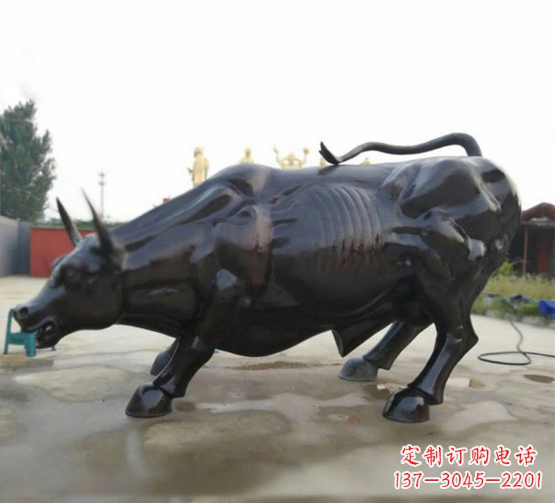 廊坊定制牛铜雕塑,品质卓越!