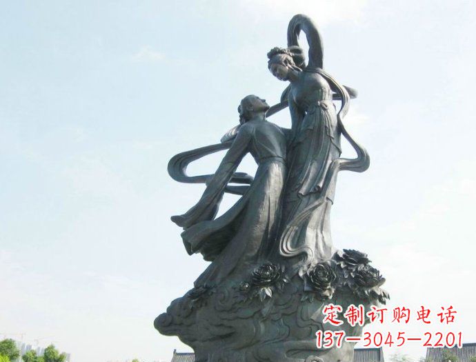 廊坊牛郎织女广场景观铜雕