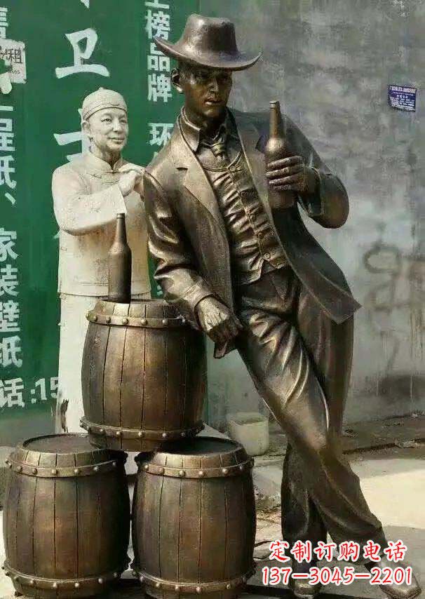 廊坊精美高雅的牛仔铜雕