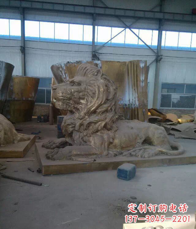 廊坊中领雕塑推出的西洋狮子铜雕,是一件充满传…