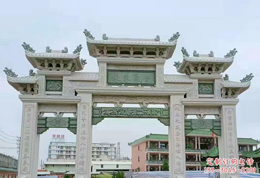 廊坊精美的牌楼石雕雕塑