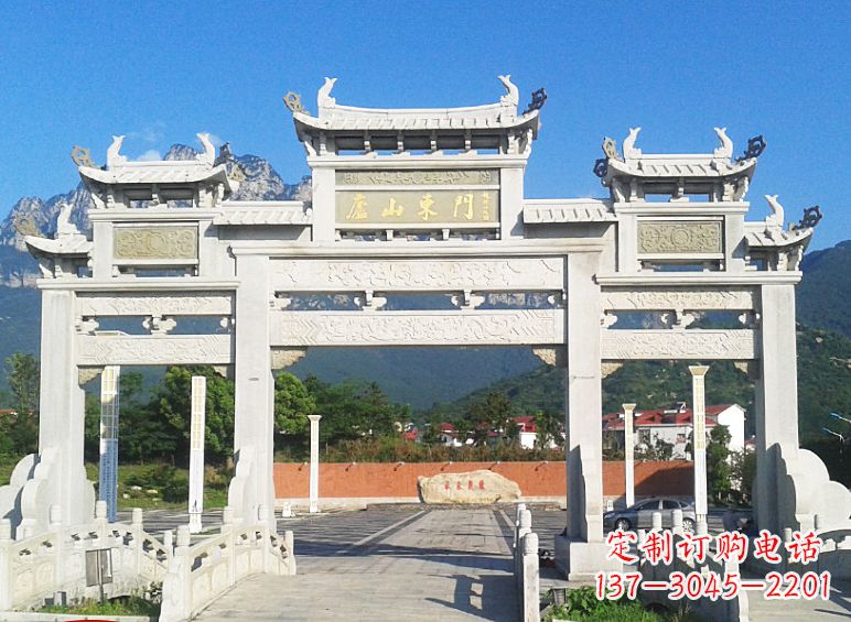 廊坊牌坊石雕大象