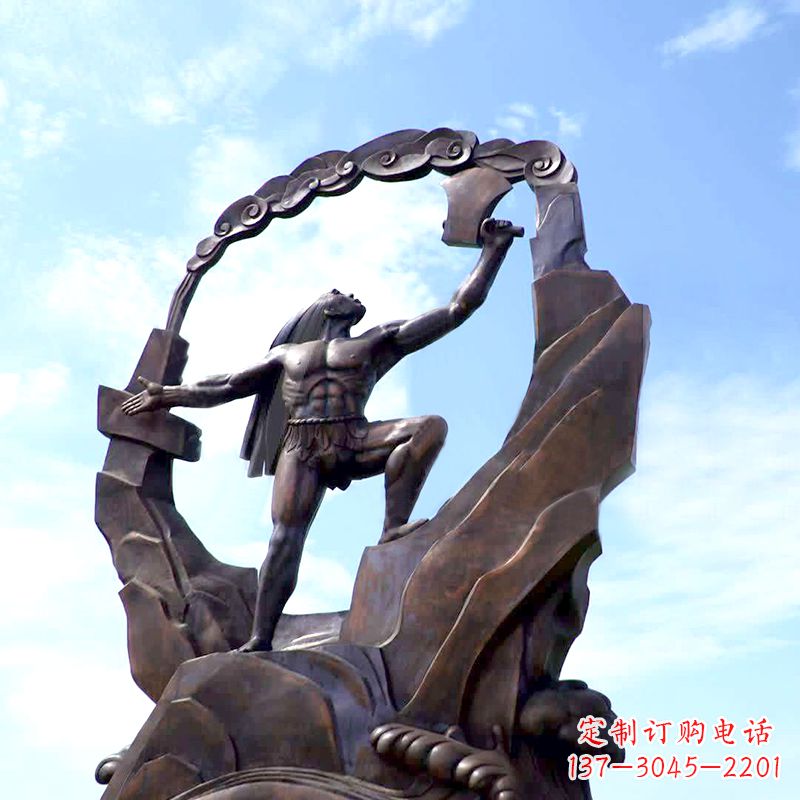 廊坊传承神话,展现气势—盘古大型景观雕塑