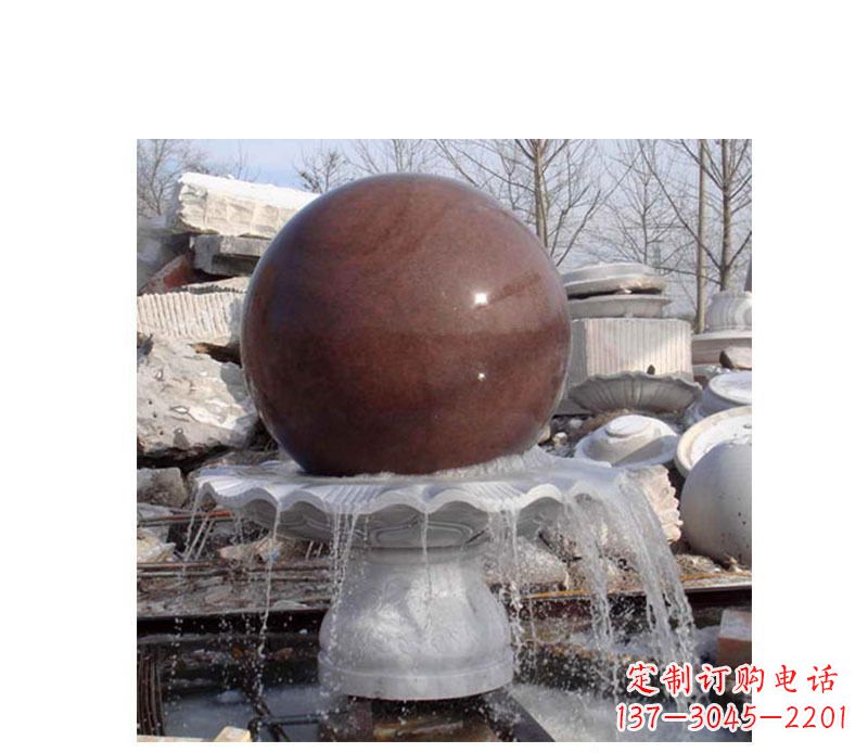 廊坊喷泉小型风水球石雕