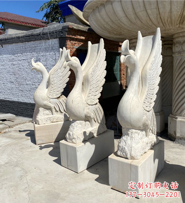 廊坊金羽天鹅雕塑,给您的公园带来浪漫景致