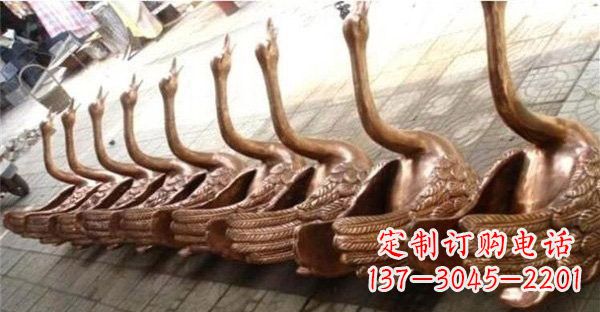 廊坊优雅迷人的天鹅铜雕塑