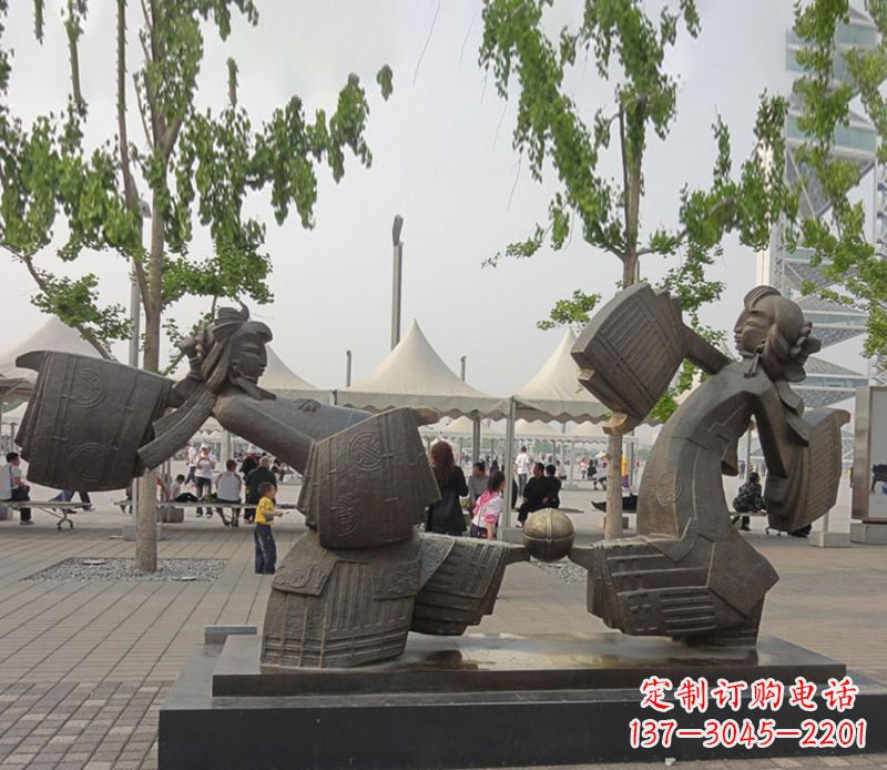 廊坊艺术雕刻杰作——皮影戏铜雕
