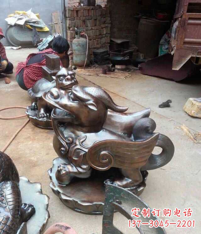 廊坊貔貅铜雕1