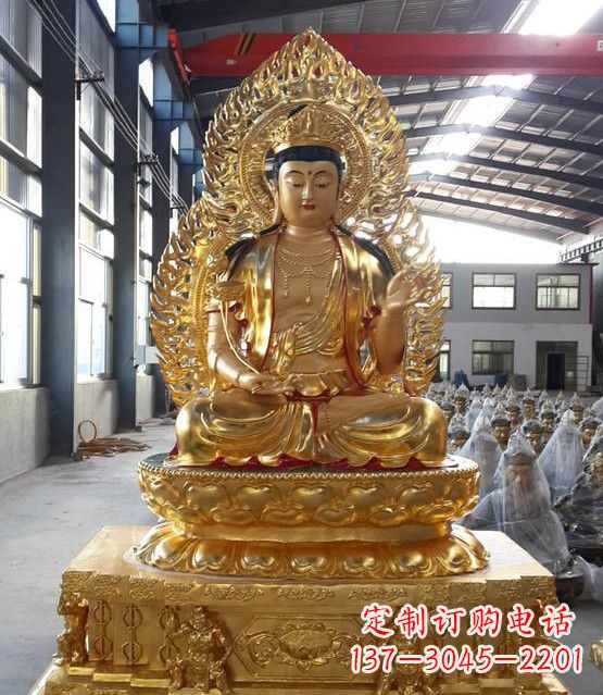 廊坊手工精雕如来佛塑像