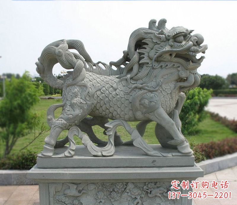 廊坊麒麟招财石雕
