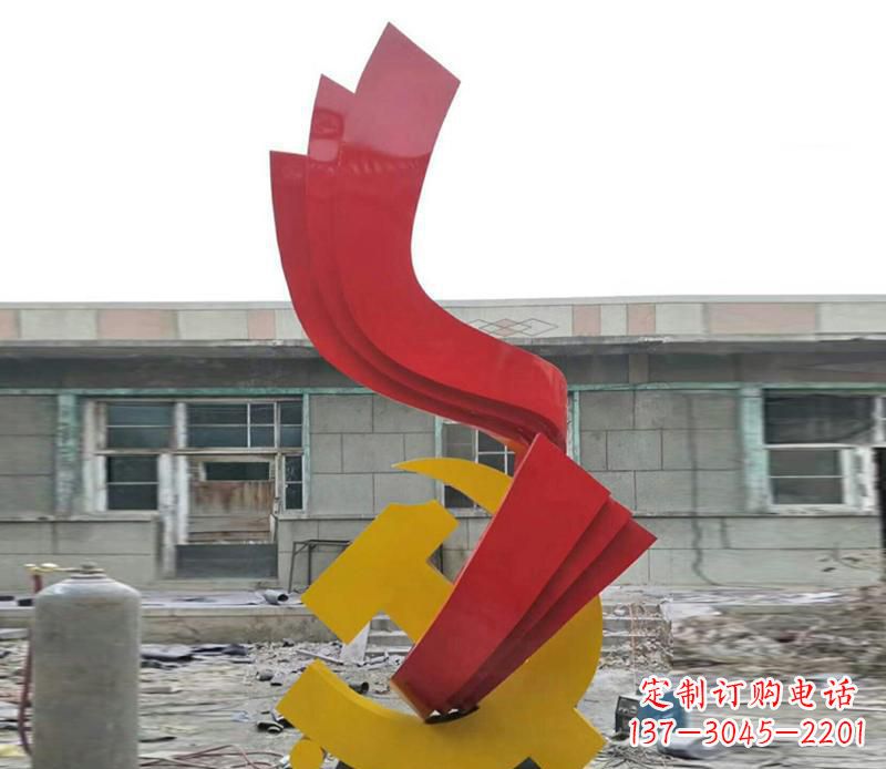 廊坊飘带雕塑,流动升华