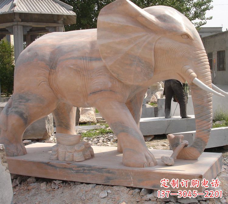 廊坊华贵雅致的大象雕塑