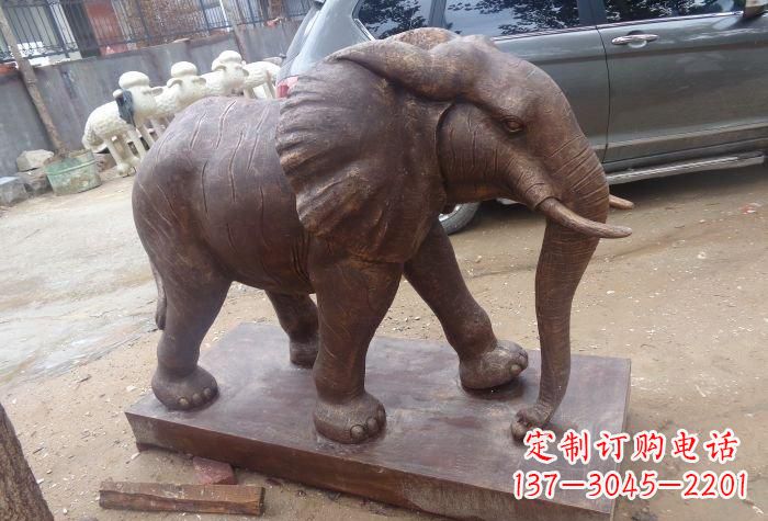 廊坊企业大象铜雕