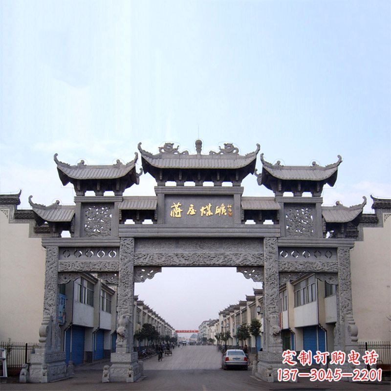 廊坊让古典艺术绽放在您的家园中——中领雕塑仿古石雕牌楼