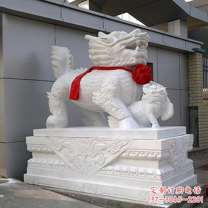 廊坊超精美的中国麒麟石雕