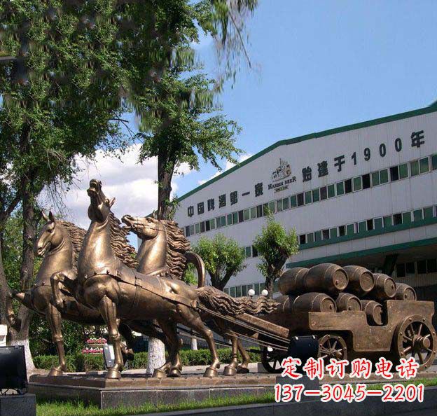 廊坊追求完美,华丽马车铜雕塑