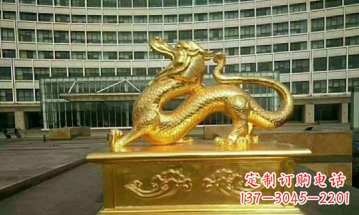 廊坊正宗青龙铜雕,精致细腻的艺术品