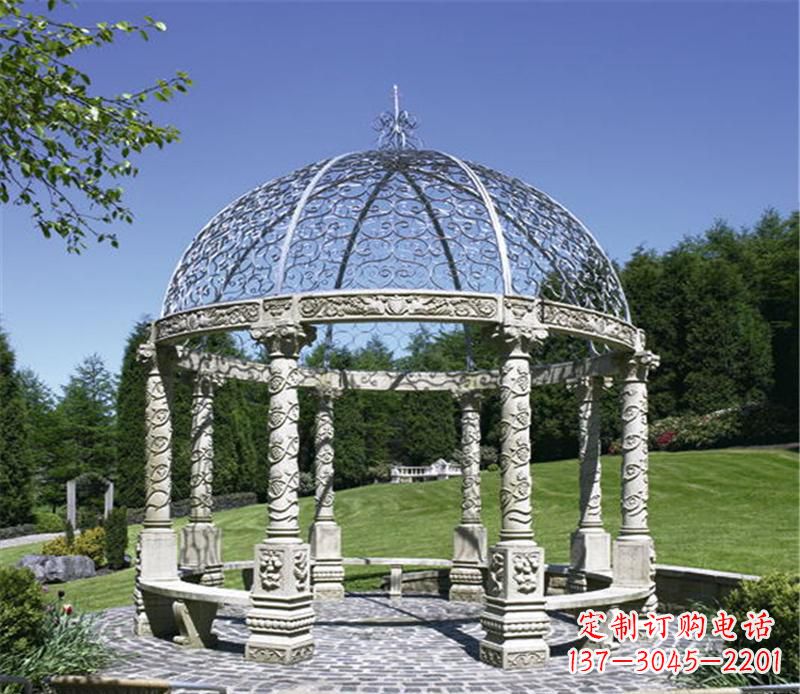 廊坊全新的青石大型景观凉亭雕塑