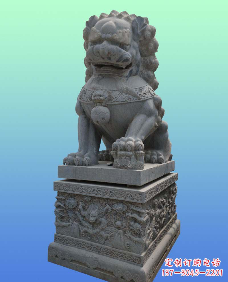廊坊青石雕石狮子