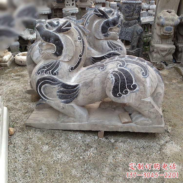 廊坊手工精雕青石貔貅雕塑