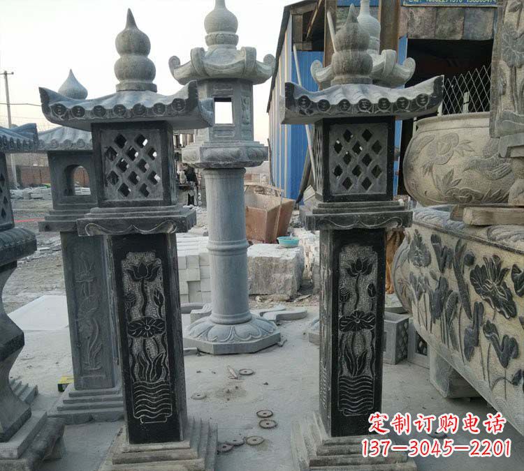 廊坊青石古代照明石灯雕塑,闪耀你的家园