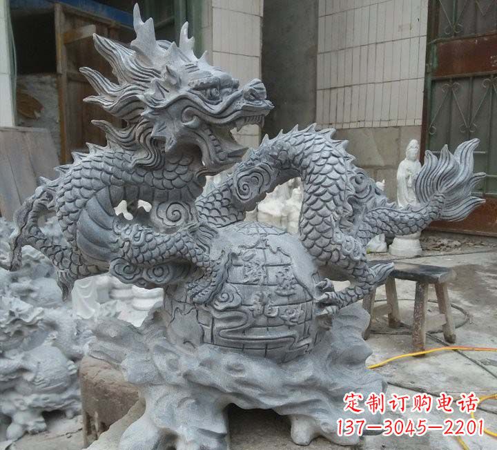 廊坊传统文化的艺术品——青石龙雕塑