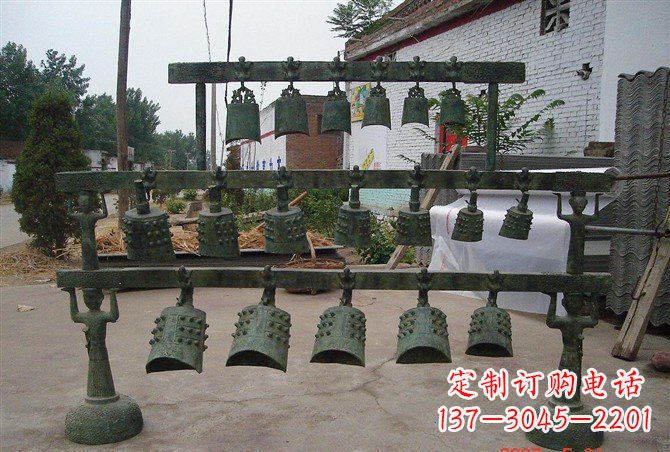廊坊手工青铜编钟,给室内装饰增添仿古气息