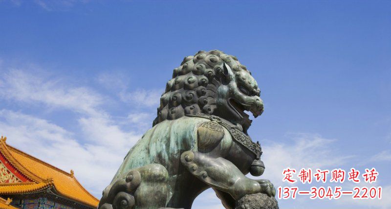 廊坊青铜故宫狮铜狮子雕塑