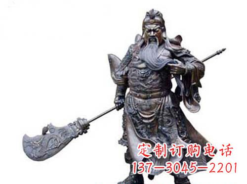 廊坊关羽青铜雕塑,传承历史的精神