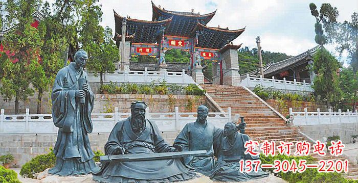 廊坊青铜孔子雕塑
