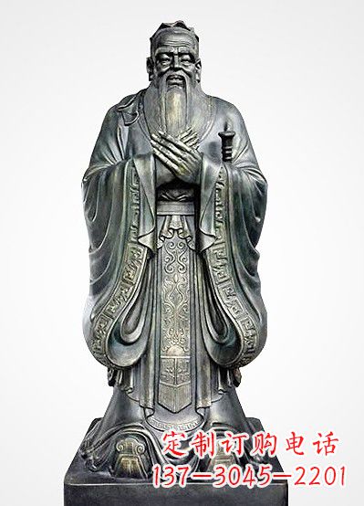 廊坊青铜孔子像——独特的品格雕塑