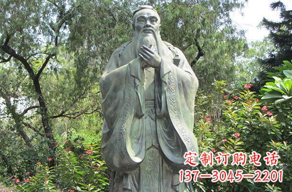 廊坊青铜老子公园名人铜雕