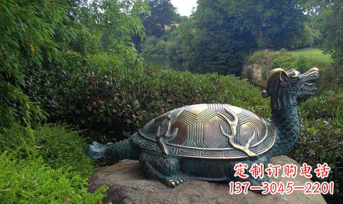 廊坊融合经典的青铜龙雕塑