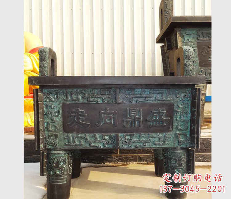廊坊青铜香炉雕塑,传承中国文化