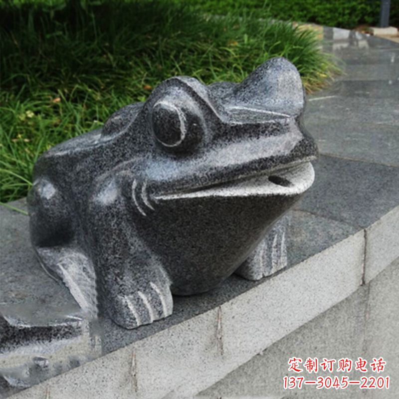 廊坊活力四射的青蛙喷水雕塑