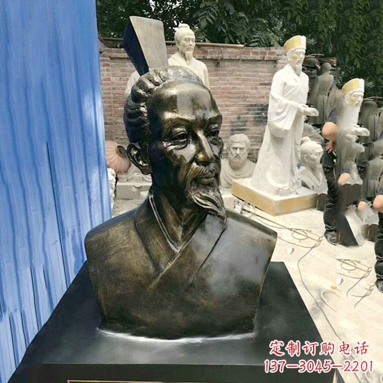 廊坊屈原雕塑仿铜头像,让您享受美好的艺术之美