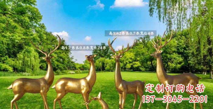 廊坊美轮美奂的鹿雕塑,是铜雕工艺在古典雕塑艺…