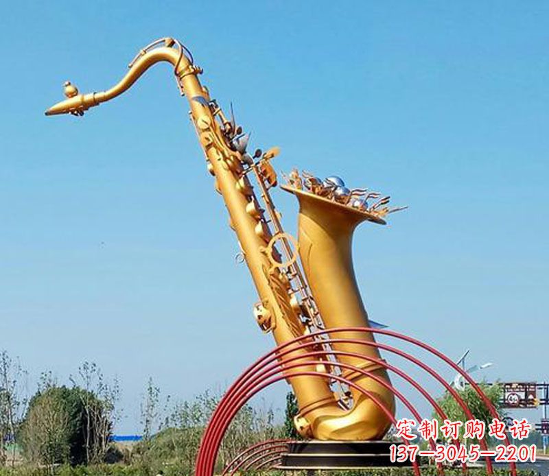 廊坊中领雕塑:萨克斯铜雕高质量制作