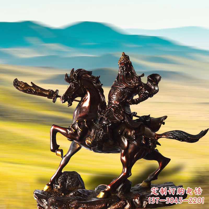 廊坊中领雕塑:关公铜雕,永不褪色的传奇