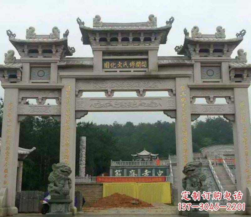 廊坊中领雕塑:顶级大理石牌坊石雕