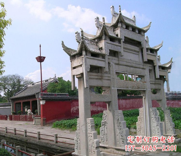廊坊专业大型牌坊石雕制作