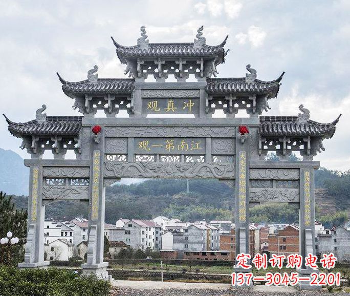 廊坊欣赏传统牌坊雕塑的美感